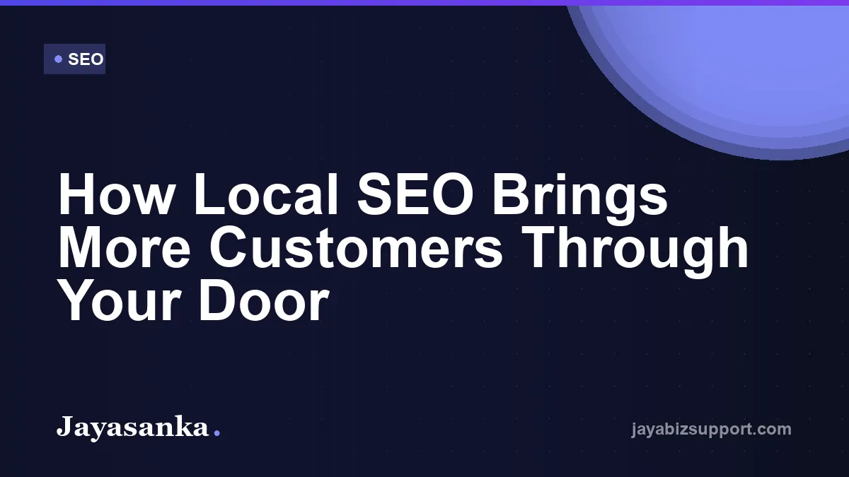 How Local SEO Brings More Customers Through Your Door — SEO guide